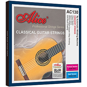 Hình ảnh Bộ dây đàn Guitar Classic/ Classical Guitar String Set - Alice AC130 - Clear Nylon Plain String, Silver Plated Copper Alloy Winding, Anti-Rust Coating - Hàng chính hãng