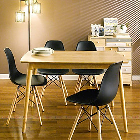 Mua Bộ bàn ăn 4 ghế nhựa cao cấp Juno Sofa KT 1m2