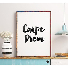 Tranh in cao cấp | Typography-Carpe Diem 176 , tranh canvas giá rẻ