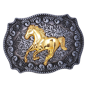 Hình ảnh Belt Buckle Accessories Retro Alloy for 1.5'' Width Belt for Kids Men Party Daily Use