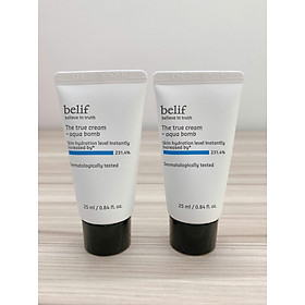 Combo 2 tuýp kem cấp ẩm tức thì dạng gel Belif The True Cream Aqua Bomb 25ml x 2 tuýp