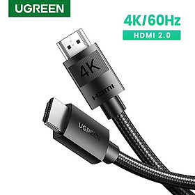 Cáp HDMI 1.4 dài 15M bọc nylon hỗ trợ độ phân giải 4K@30Hz Ugreen 40105 cao cấp (Có IC khuếch đại) hàng chính hãng