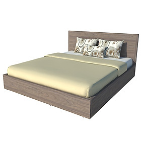 Giường ngủ cao cấp Tundo màu nâu160cm x 200cm