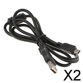2 X 5 Pin Usb Sync Data Cable Lines Charge Cord for Dslr Camera
