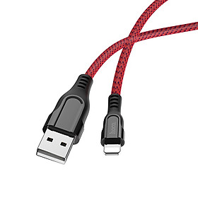 Mua Cáp Sạc (IPhone  IPad) Hoco U54 - Lightning - 1 2M + Tặng Kèm Ghế Đỡ Điện Thoại Chữ O - Hàng Chính Hãng