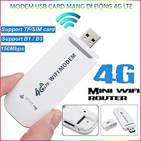 Usb 4G Lte Phát Wifi Từ Sim 3G/4G Dùng Được Tất Cả Nhà Mạng 150Mbps