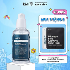 Tinh chất dưỡng da Dear, Klairs Rich Moist Soothing Serum 80ml