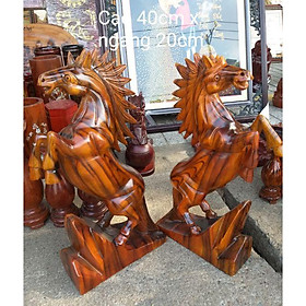 Mua Cặp ngựa gỗ cao 40cm