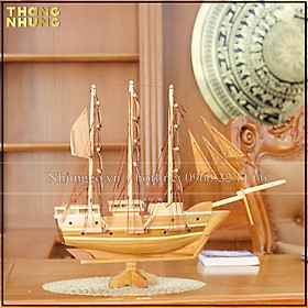 Mua Mô hình thuyền Thái phong thủy gỗ gõ_TG40