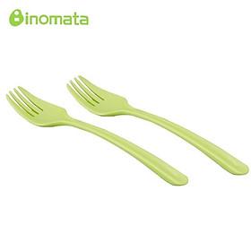 Bộ 2 chiếc dĩa nhựa PP màu xanh cốm - nội địa Nhật Bản
