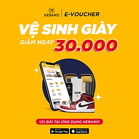 Hình ảnh HCM [E-voucher] Giảm 30K Vệ Sinh Giặt Giày Sneaker, Giày Thể Thao - giao nhận tận nơi tại ứng dụng HERAMO