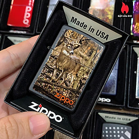 Bật Lửa Zippo 218 Buck In Forest