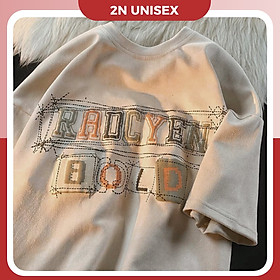 Áo thun tay lỡ form rộng - phông nam nữ cotton oversize - T shirt Rado - 2N Unisex