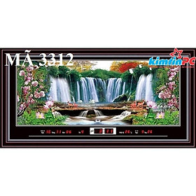 Mua Lịch vạn niên – Tranh suối – Đồng hồ - Khổ 55x100cm - mã 3312