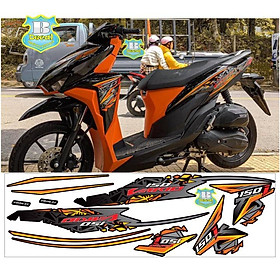 Tem rời vario 150 cam đen rice decal