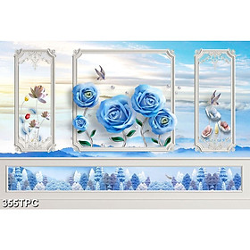 Tranh Dán Tường 3D Phào Chỉ - Có Sẵn Keo - TPC355