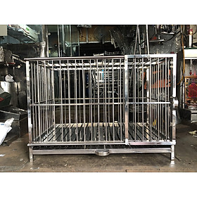 Chuồng chó Inox Juno Sofa KT (60 x 1m x 70cm) Không có mái che 