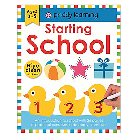 Priddy Learning : Starting School Workbook (Wipe Clean with Pen) (Age 3 - 5)