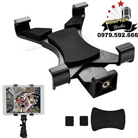 Mua Combo chân đế tripod và Đầu kẹp gắn tablet MÁY TÍNH BẢNG -Chân đế cao 2m1 thoải mái điều chỉnh cao thấp tùy ý bạn