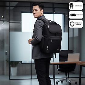 Balo laptop cao cấp doanh nhân chống nước Xbags Prime X XB 2009 balo công sở đựng laptop 15.6 inch thời trang sang trọng thanh lịch hiện đại tiện dụng đen trung tính!