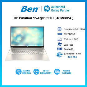 Laptop HP Pavilion 15-eg0509TU 46M08PA i3-1125G4 | 4GB | 512GB | 15.6' FHD | Win 11 Hàng chính hãng