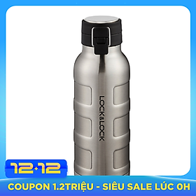 Bình Giữ Nhiệt Thép Không Gỉ Bumper Bottle Lock&Lock LHC4142SLV (650ml) - Bạc