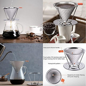 Mua Phễu lọc cafe 2 lớp tổ ong có khung đỡ INOX304 cao cấp