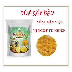 Mua Ăn vặt siêu ngon - Dứa sấy dẻo - nguyên vị 100% tự nhiên - nông sản sạch