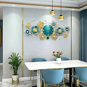 Đồng Hồ Trang Trí Nghệ Thuật Màu Ngọc Bích - Tranh Trang Trí Phòng Khách Cao Cấp