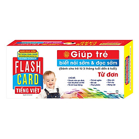 Flashcards Tiếng Việt – Từ đơn (Giáo dục sớm thẻ thông minh chuẩn theo phương pháp giáo dục của GLENN DOMAN - Giúp trẻ b