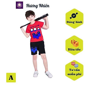 Đồ bộ béo phì cho bé trai hình Quid Game từ 22-58kg - chất liệu thun cotton 4 chiều