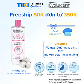 Nước tẩy trang Evoluderm Eau Micellaire 500ml
