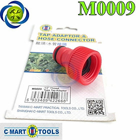 Đầu nối ống nước nhanh C-Mart M0009 lắp vào ren ngoài 21mm