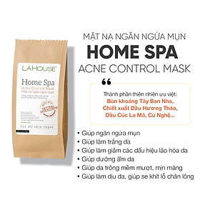 Mặt nạ Lá House Home Spa 15ml*8gói Dưỡng trắng da/ Ngăn ngừa mụn
