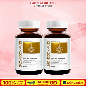 Combo 2 hộp viên uống Sắc Ngọc Khang vi tảo lục giúp đẹp da, chống lão hóa, ngăn ngừa nám sạm, tàn nhan hiệu quả