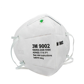 Thùng 500 chiếc Khẩu trang 3M 9002 lọc bụi siêu nhỏ 2.5PM phiên bản nâng cấp đeo qua đầu tiện lợi, dây quai đeo bằng vải thun