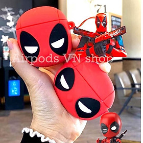 Bao Case Ốp dành cho airpod 1 và 2, Airpods Pro... Deadpool kute silicon cao cấp