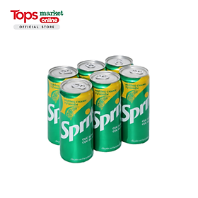 Lốc 6 Lon Nước Giải Khát Có Gas Sprite 320ML