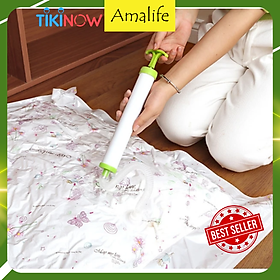 Mua Bộ 8 túi hút chân không tặng kèm bơm hút chân không đựng quần áo  chăn màn  ga gối gọn gàng Amalife