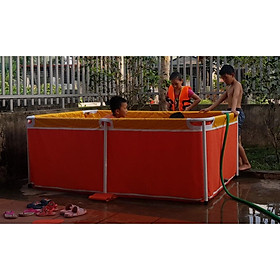 Mua Bể bơi mini 1.3m x 2.2m x 0.6m cho bé bể bơi khung kim loại  bể bơi lắp ghép tại NHÀ