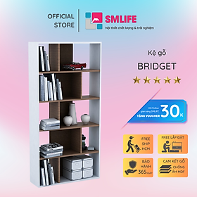 Mua Giá sách bằng gỗ kiểu dáng tiện dụng SMLIFE Bridget