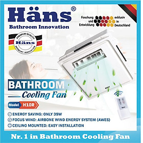 Mua Quạt mát âm trần điều khiển từ xa H10R- Hans - Hàng chính hãng