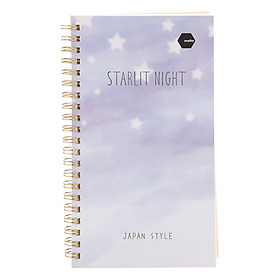 Sổ LX Twin Notebook Starlit Night Motto A5 120 Trang (11.8 x 21 cm)