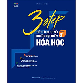 Sách - 3 STEP - Tiết Lộ Bí Quyết 3 Bước Đạt Điểm 8+ Hóa Học - Megabook