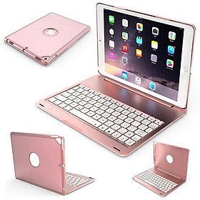 Mua Bàn phím Bluetooth không dây cho iPad 10.2 inch F102 bàn phím Led 7 màu sống động - Chính hãng PKCB