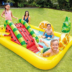 Mua Bể bơi phao cầu trượt công viên hoa quả sắc màu INTEX 57158
