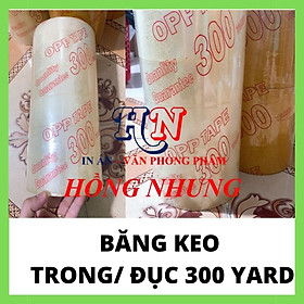 Băng keo Trong / đục 300 Yard, băng keo dán thùng, siêu dính, bền