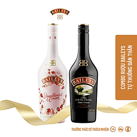 Combo Rượu Baileys Original 75cl và Baileys Strawberry dung tích 70cl