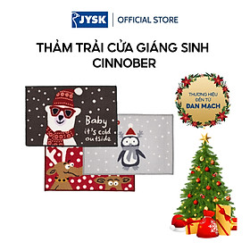 Mua Thảm trải cửa giáng sinh | JYSK Cinnober | nylon | xám/đỏ | R40xD60cm