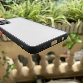 Ốp lưng cứng nhám mờ viền silicon bảo vệ camera cho Samsung Galaxy A02s